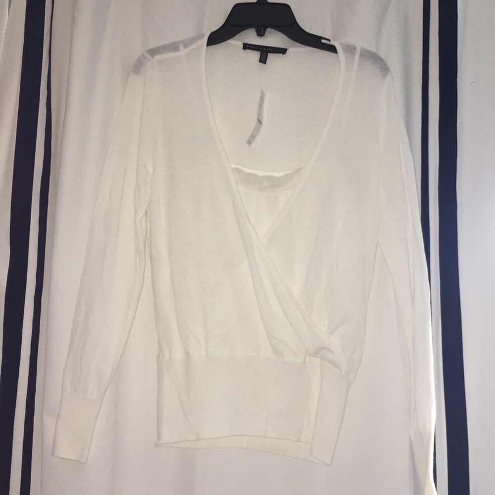 White House Black Market Light Sweater